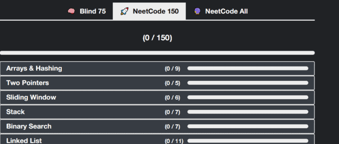 neetcode 150 vs blind 75