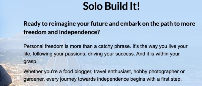 Solo Build It